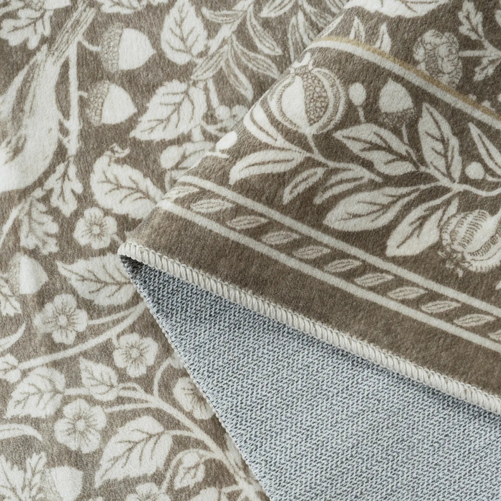 Mirage Washable Maximalism Vintage Blossom Beige Rug Area Rugs Lahome
