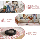 Namia Washable Modern Arch Stripe Pink Rug Rugs Lahome