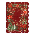 Nicolas Christmas Washable Floral Bell Red Rug Area Rugs Lahome