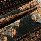 Ravin Washable Ancient Egyptian Revival Cat Black Rug Area Rugs Lahome