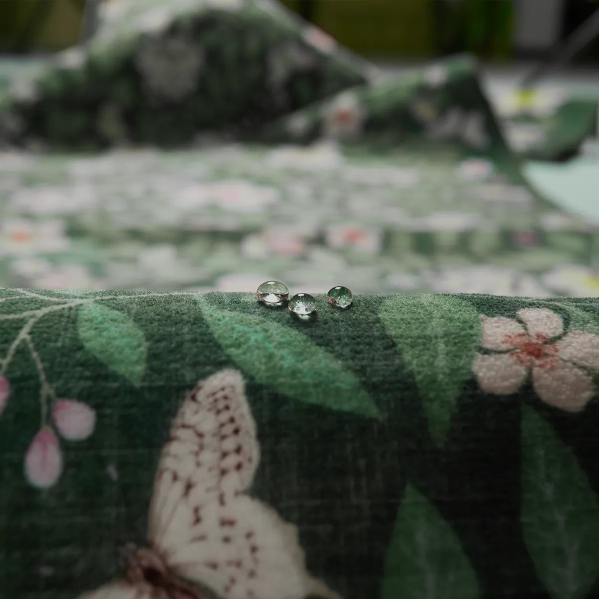 Reverie Washable Vintage Botanical Floral Green Rug Area Rugs Lahome