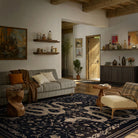 Serpente Washable Mystical Snake Black Rug Area Rugs Lahome