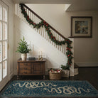 Serpente Washable Mystical Snake Blue Rug Area Rugs Lahome