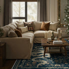 Serpente Washable Mystical Snake Blue Rug Area Rugs Lahome