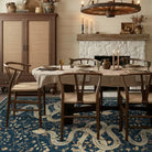 Serpente Washable Mystical Snake Blue Rug Area Rugs Lahome