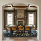 Serpente Washable Mystical Snake Blue Rug Area Rugs Lahome