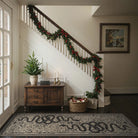 Serpente Washable Mystical Snake Brown Rug Area Rugs Lahome