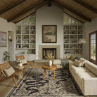 Serpente Washable Mystical Snake Brown Rug Area Rugs Lahome 8' x 10'