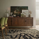 Serpente Washable Mystical Snake Brown Rug Area Rugs Lahome