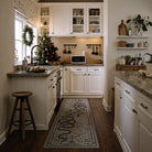 Serpente Washable Mystical Snake Brown Rug Area Rugs Lahome