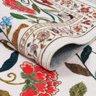 Solace Washable Boho French Elegant Floral Colorful Rug Rugs Lahome