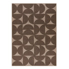 Solaro Washable Boho Geometric Easy Jute Brown Indoor/Outdoor Rug Easy Jute Rug Lahome