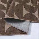 Solaro Washable Boho Geometric Easy Jute Brown Indoor/Outdoor Rug Easy Jute Rug Lahome