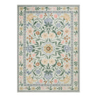 Stacy Washable Floral Vintage Botanical Green Rug Area Rugs Lahome