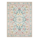 Stacy Washable Floral Vintage Botanical Light-Pink Rug Area Rugs Lahome