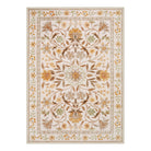 Stacy Washable Floral Vintage Botanical Ocher Rug Area Rugs Lahome