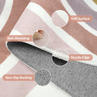 Tipou Washable Rainbow Morandi Kids Rug Area Rugs Lahome