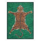 Totem Washable Aesthetic Tiger Green Rug Rugs Lahome