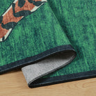 Totem Washable Aesthetic Tiger Green Rug Rugs Lahome