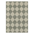 Varell Washable Modern Geometric Checkered Green Rug Rugs Lahome
