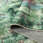 Vernay Washable Forest Woodland Green Rug Area Rugs Lahome