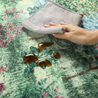 Vernay Washable Forest Woodland Green Rug Area Rugs Lahome
