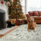 Vionnet Washable Modern Parisian Insect Beige Rug Area Rugs Lahome