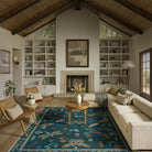 Vionnet Washable Modern Parisian Insect Green Rug Area Rugs Lahome