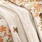 Virelle Washable Modern Blooming Floral Garden Yellow Throw Blanket Blanket Lahome