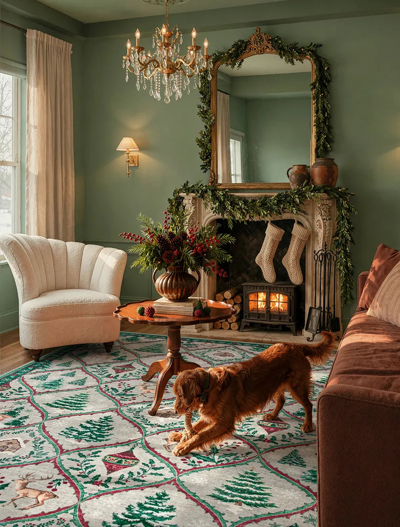 Lahome Whimsy Christmas Rug