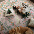 Myrrha Washable Fantasy Garden and Unicorn Pink Rug Area Rugs Lahome