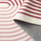 Sarrah Washable Modern Minimalism Rainbow Pink Runner Rug Runner Rugs Lahome
