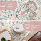 Sylvie Washable Boho Modern Parisian Garden Floral Pink Rug Area Rugs Lahome