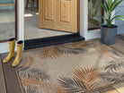 Liva Washable Tropical Palm Easy Jute Beige Indoor/Outdoor Rug Area Rugs Lahome 2' x 4'