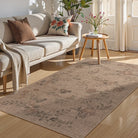 SUNDEREY Floral Easy Jute Rug,Area Rug Washable Bedroom Rug,Easy Jute Indoor Outdoor Carpet, Farmhouse Non Slip Khaki Floor Rug for Dining Room Office Entrance Kitchen Walmart Walmart 3'x5' Butterfly & Fleur