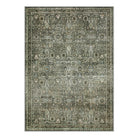 Mirae Washable Vintage Persian Dark Green Rug Area Rugs Lahome