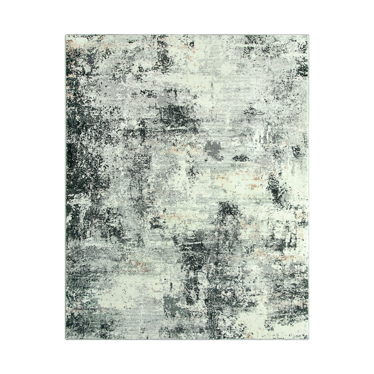 Mireille Contemporary Modern Abstract Black/Grey Area Rug