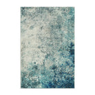 Modern Abstract Blue/Grey Area Rug