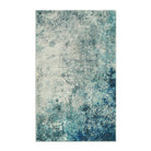 Modern Abstract Blue/Grey Area Rug
