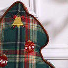 Ophelie Christmas Tree Red & Green Plush Pillow Pillow Lahome