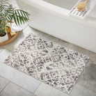 Sierra Moderner Stil Marokkanisches Muster Waschbarer Teppich in Grau Area Rugs Lahome