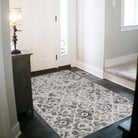 Sierra Moderner Stil Marokkanisches Muster Waschbarer Teppich in Grau Area Rugs Lahome