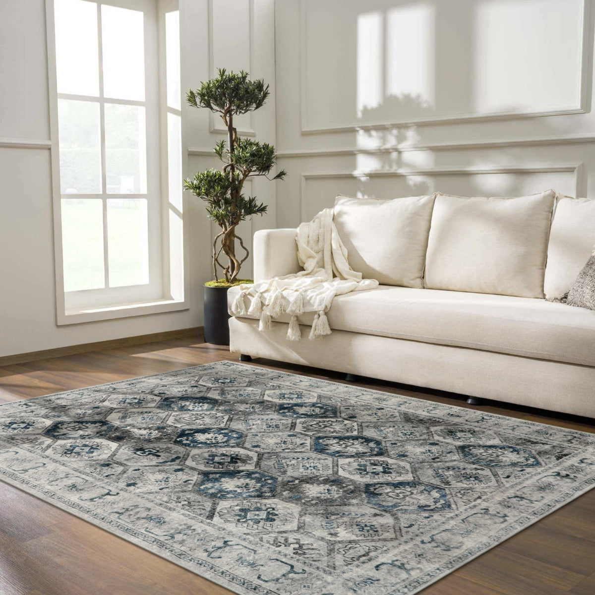 Transitional Moroccan Vintage Area Rug Lahome