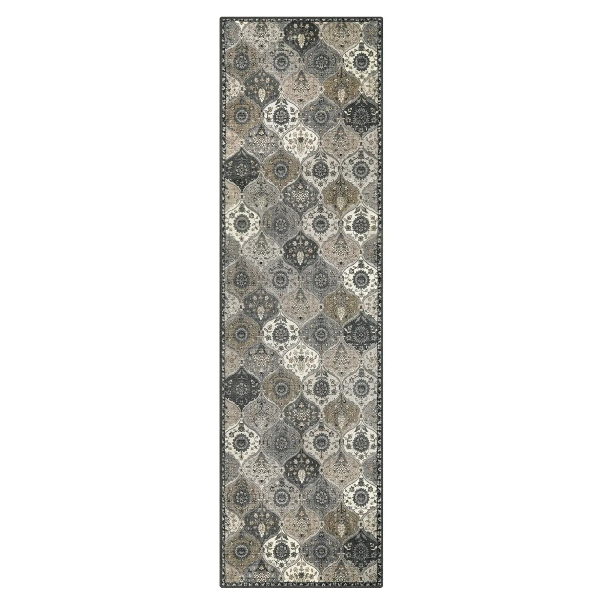 Ultra-thin Vintage Moroccan Trellis Rug