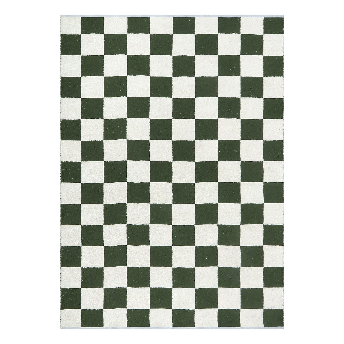 checkered rug living room