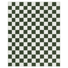 checkered rug living room