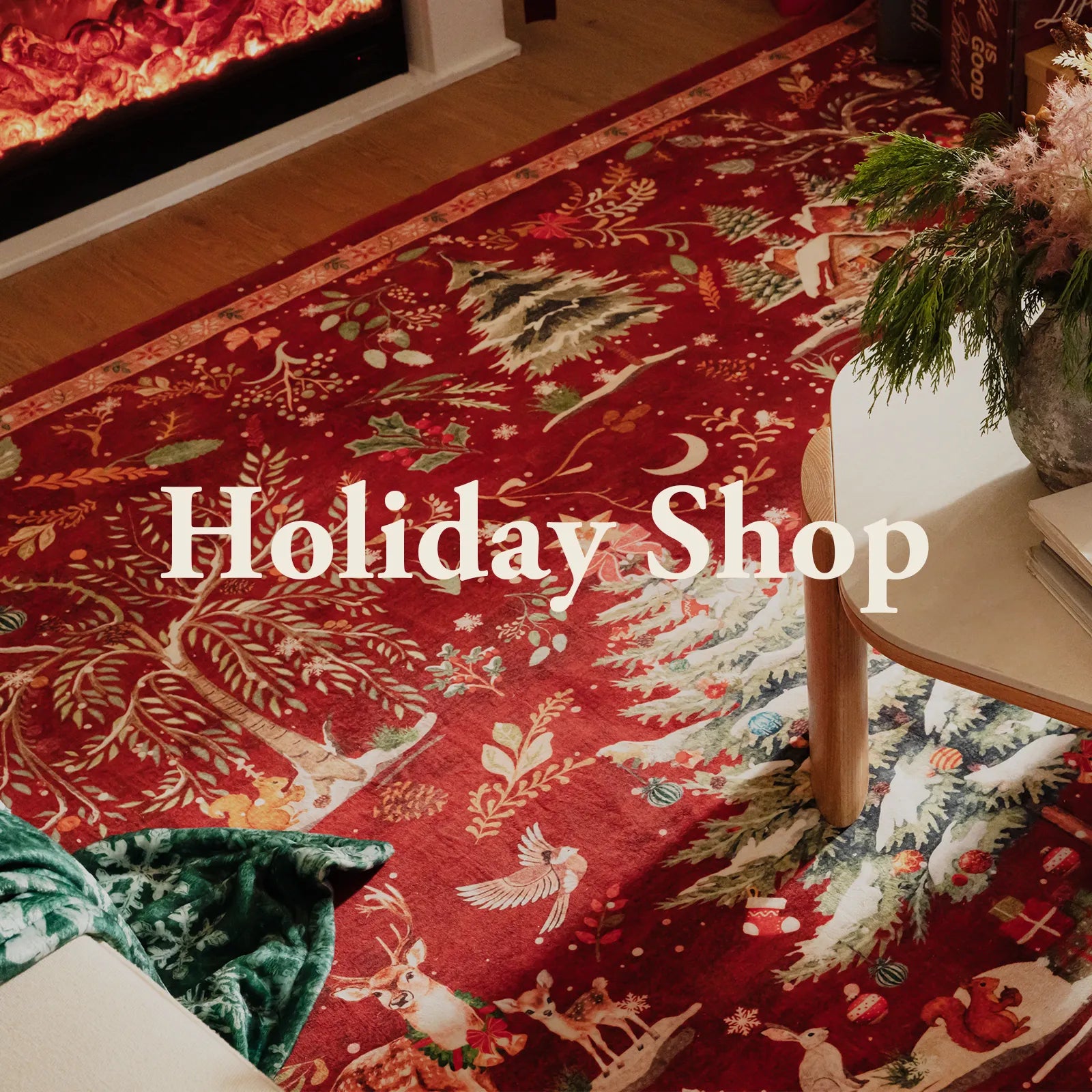 Christmas Rugs - Washable Xmas Holiday Rugs | Lahome