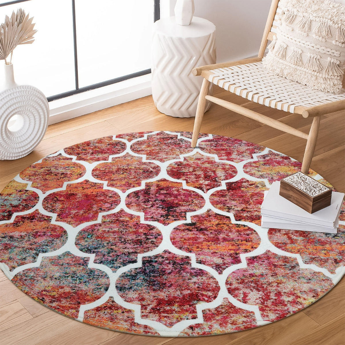 colorful moroccan rug