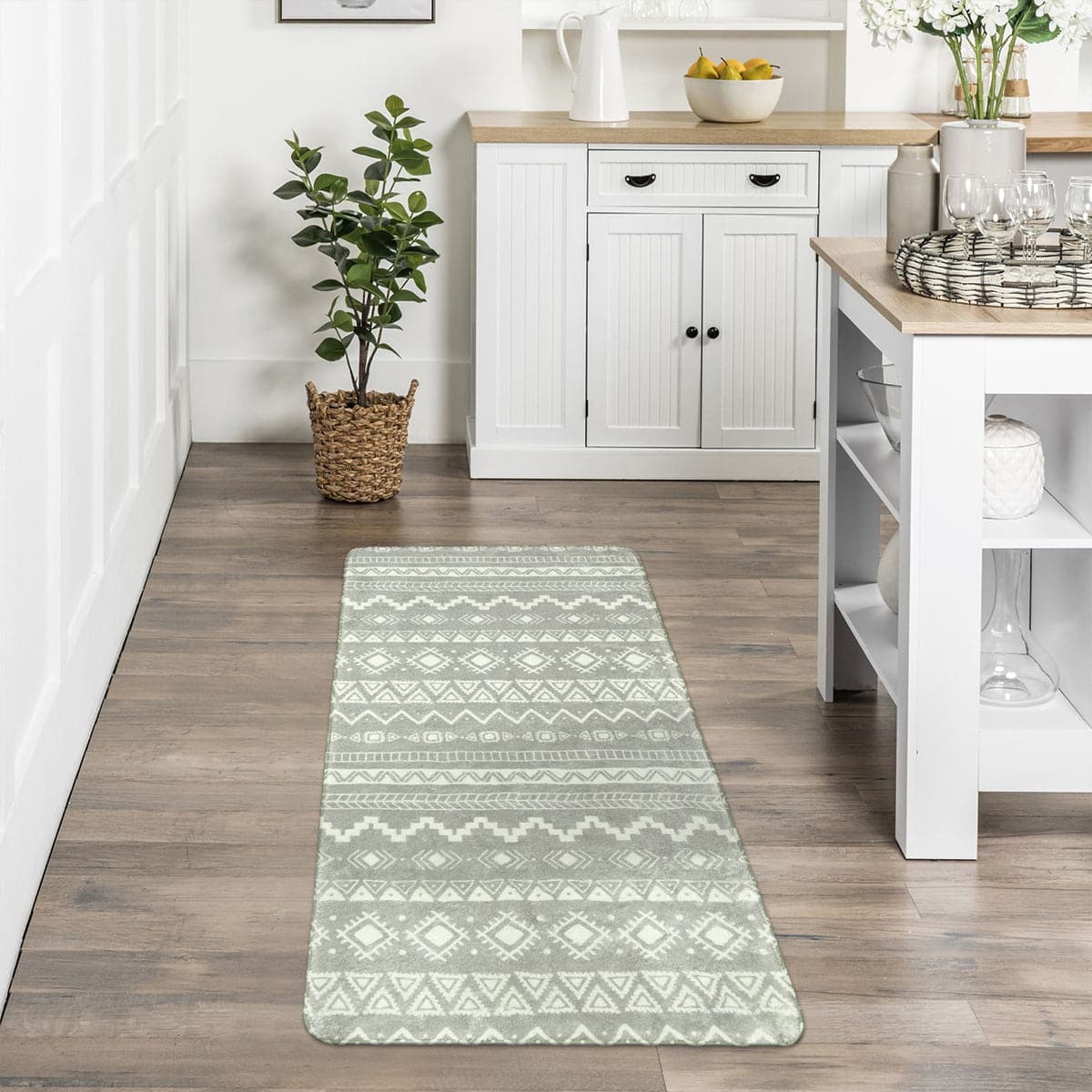 Boho Area Rug Geometric Rugs for Entryway Hallway Soft Indoor Carpet Floor  Mat