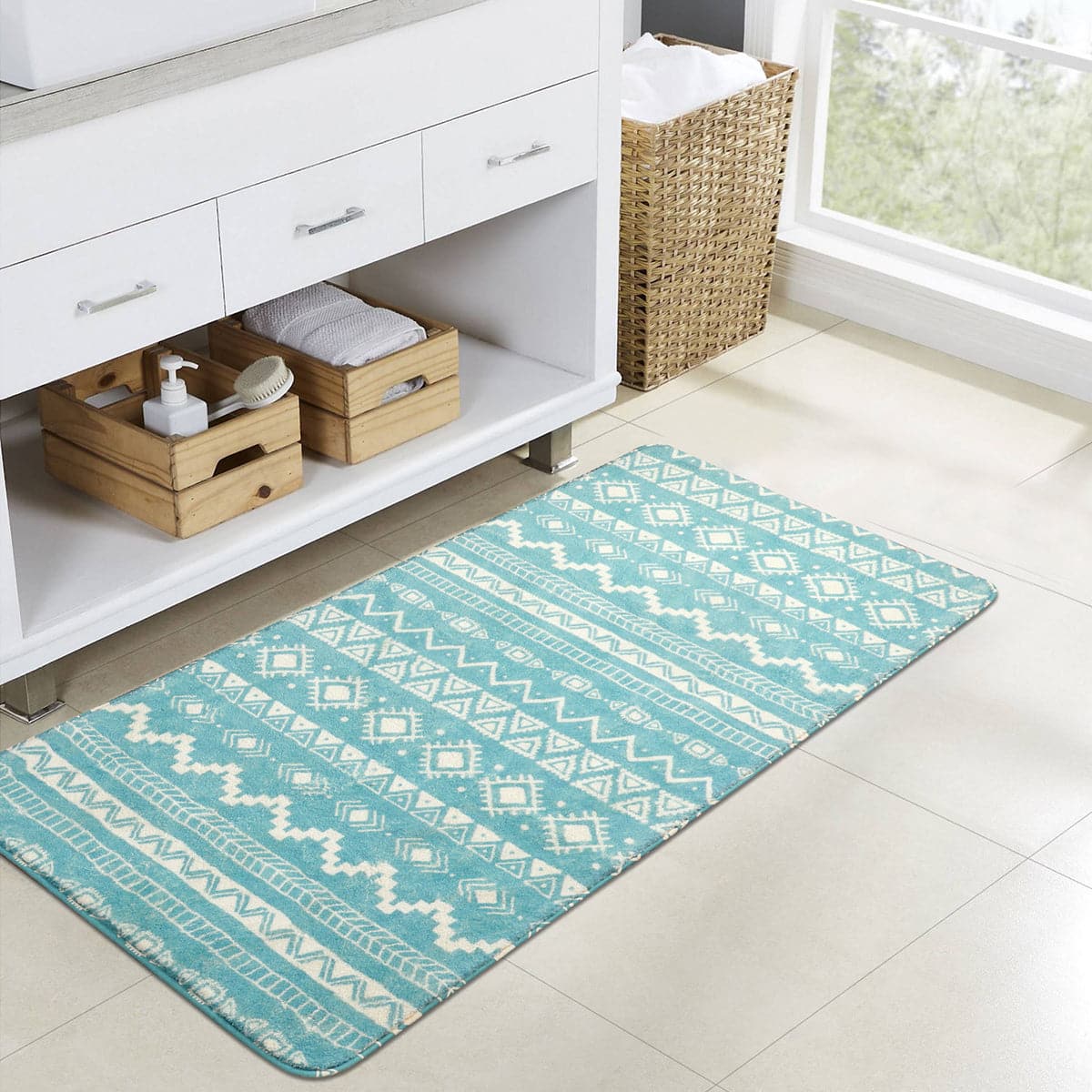  Lahome Washable Rugs Bathroom Rug, 2x3 Small Throw